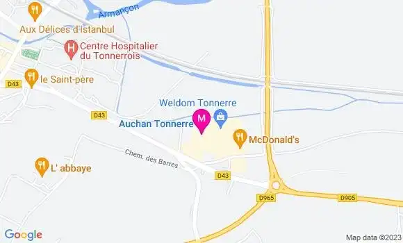 Localisation Auchan