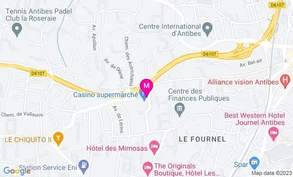 Localisation Casino Supermarché