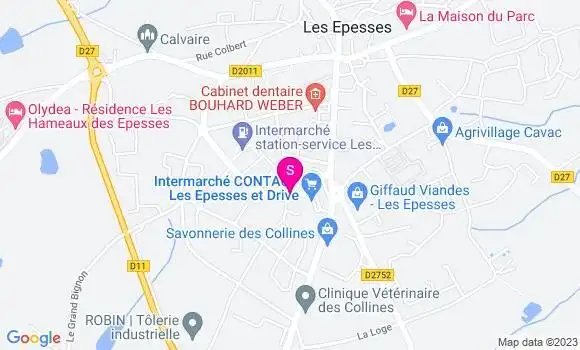 Localisation Intermarché Station