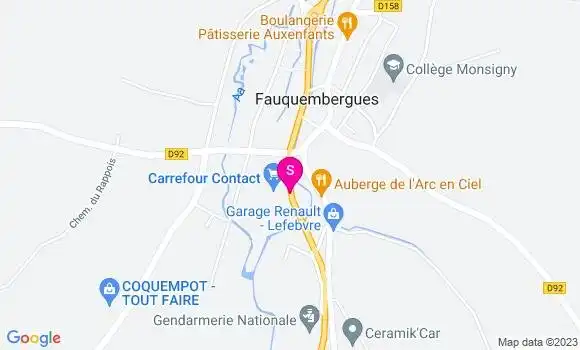 Localisation Carrefour Contact