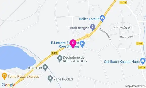 Localisation Station Service Leclerc