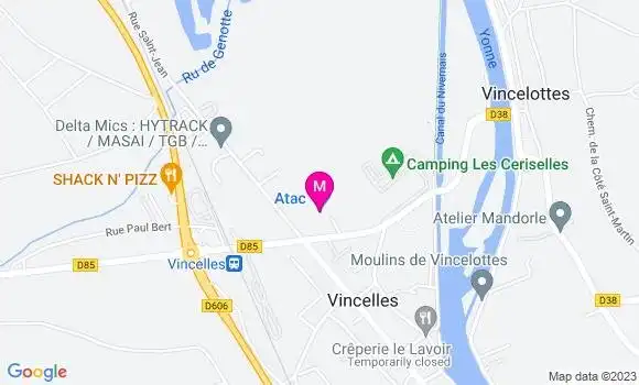 Localisation Atac