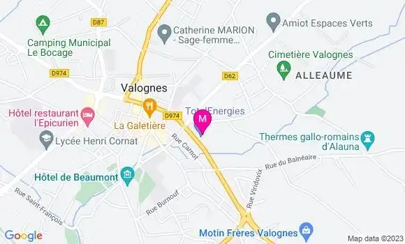 Localisation Relais du Bocage