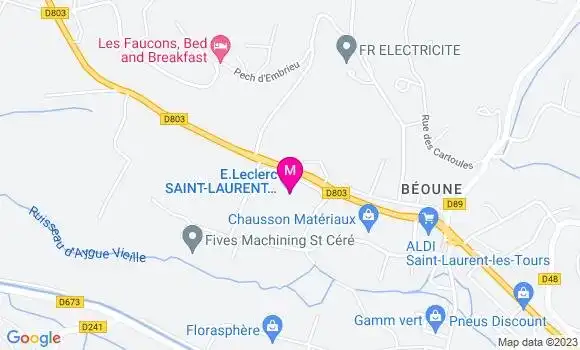 Localisation Station Leclerc