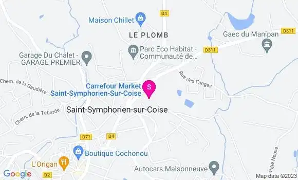 Localisation Carrefour Market