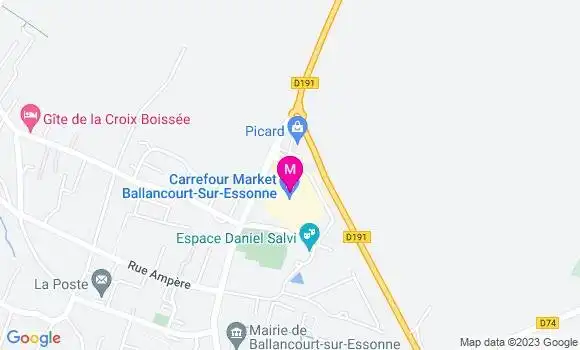 Localisation Carrefour Market