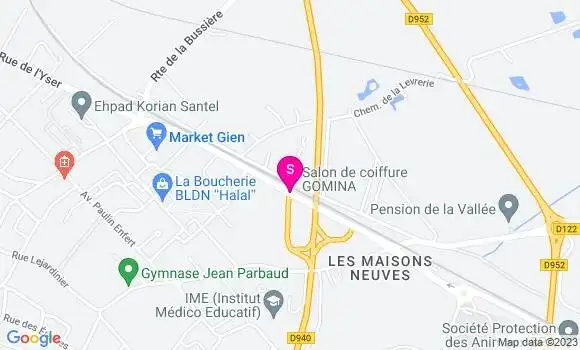 Localisation Carrefour Market