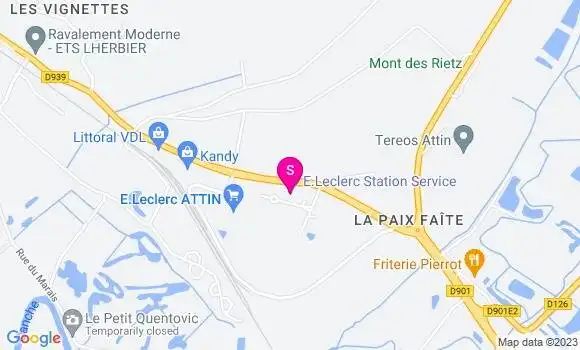 Localisation Station Leclerc