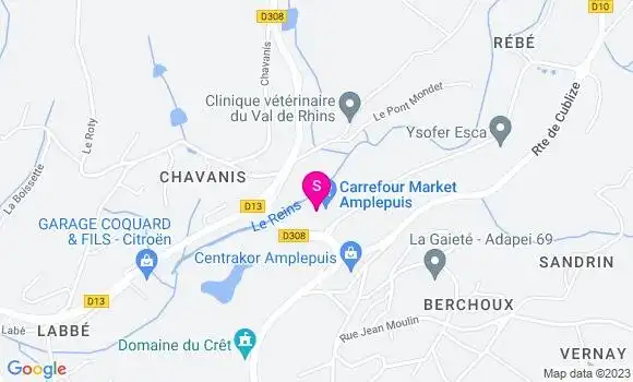 Localisation Carrefour Market