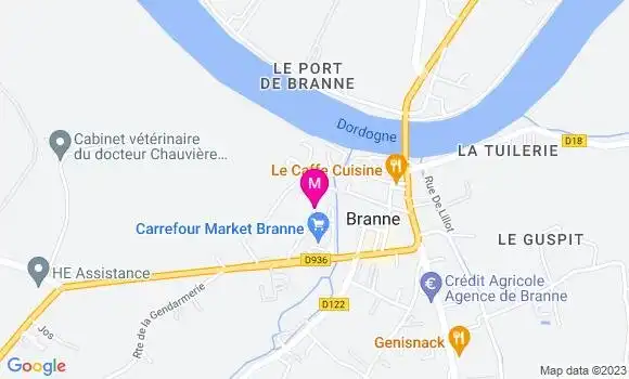 Localisation Carrefour Market