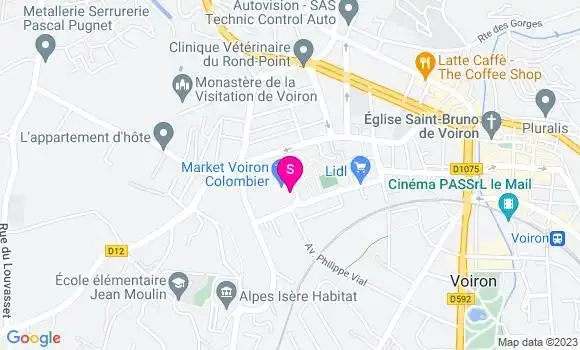 Localisation Carrefour Market