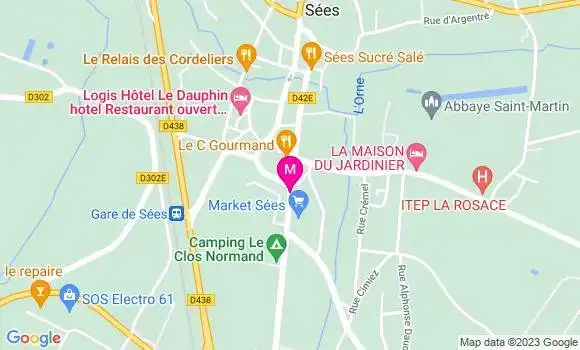 Localisation Carrefour Market