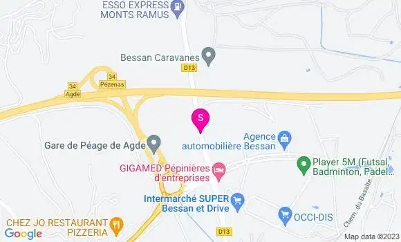 Localisation Intermarché Station