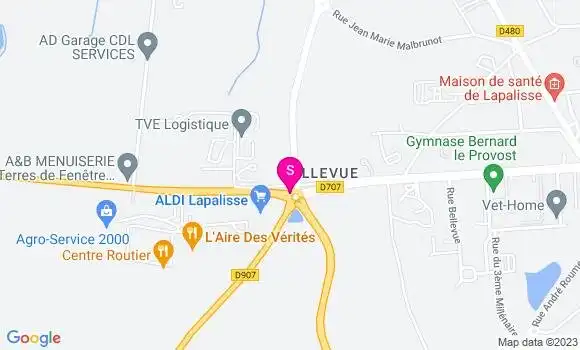 Localisation Station Carrefour