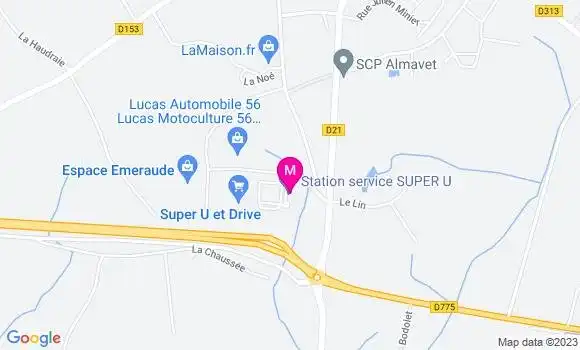 Localisation Station Super U