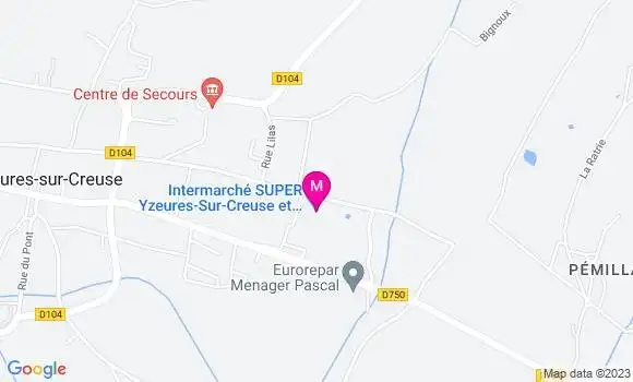 Localisation Intermarché Station
