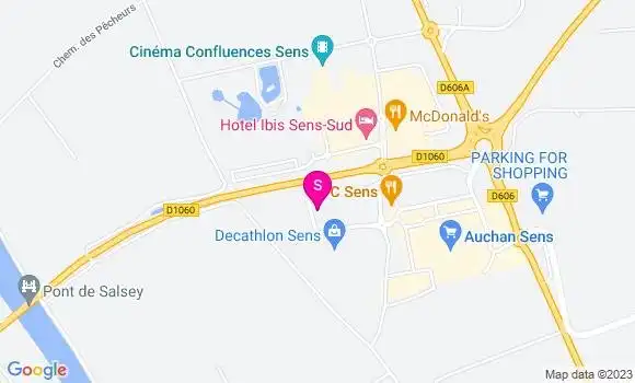Localisation Station Auchan