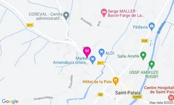 Localisation Restoyburu Gilbert