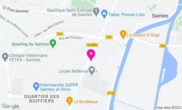 Localisation Esso Express