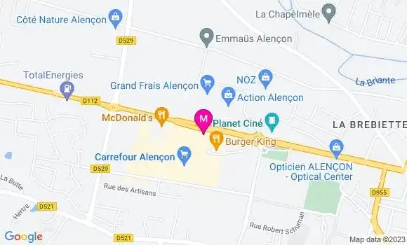 Localisation Station Carrefour