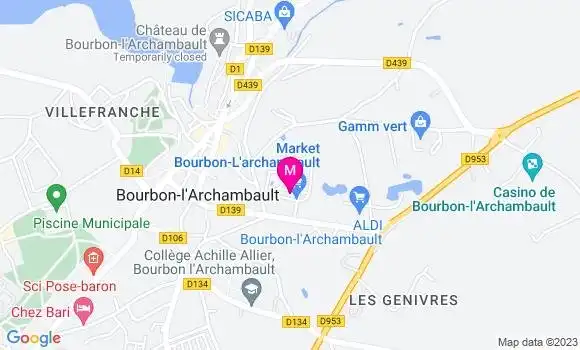 Localisation Carrefour Market