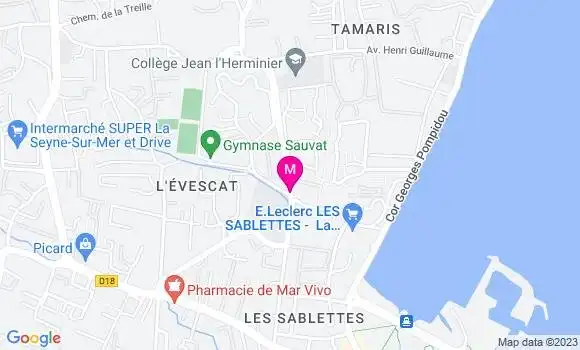 Localisation Station Leclerc