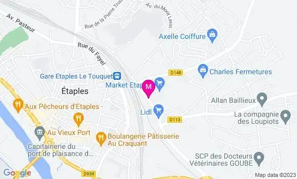 Localisation Carrefour Market