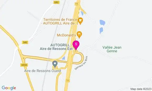 Localisation TotalEnergies Ressons Est
