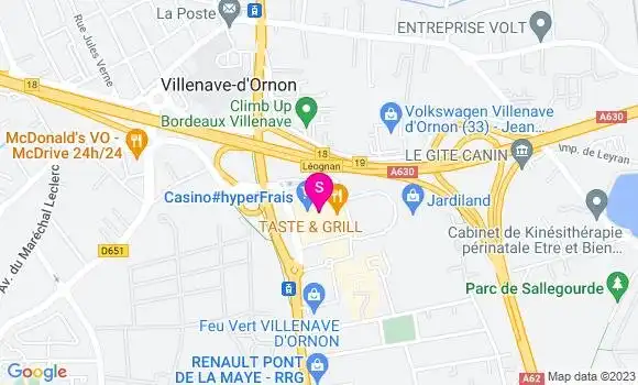 Localisation Géant Casino