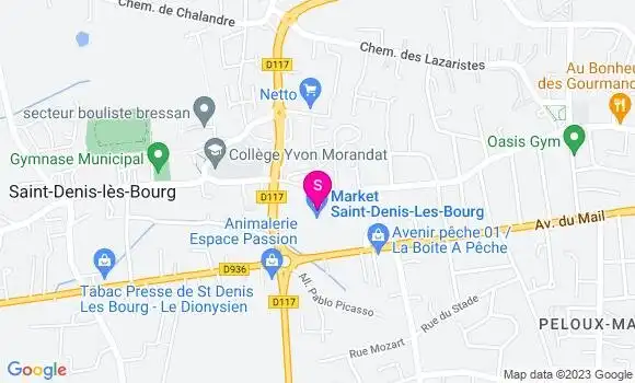 Localisation Carrefour Market