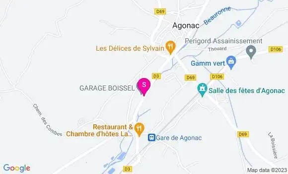 Localisation Garage Boissel et Fils