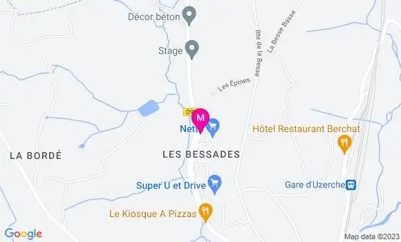 Localisation Station Netto