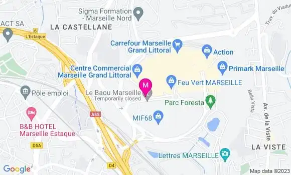 Localisation Station Carrefour