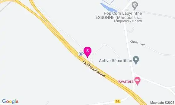 Localisation Station Bp Aire de Beauvert