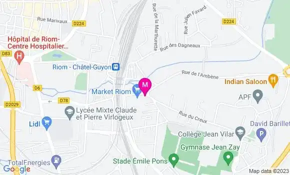 Localisation Carrefour Market