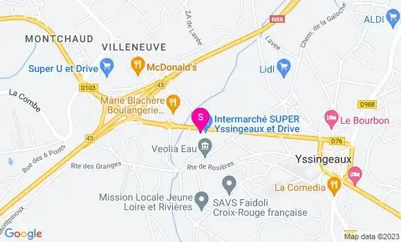 Localisation Intermarché Station