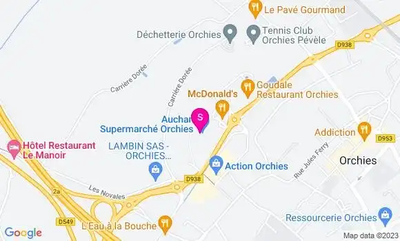 Localisation Station Auchan