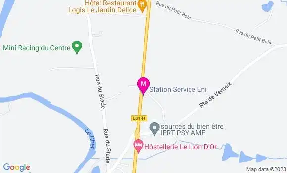 Localisation Station Eni