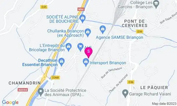 Localisation Carrefour Market