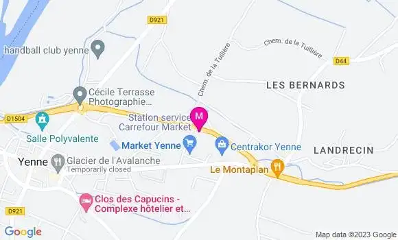 Localisation Carrefour Market