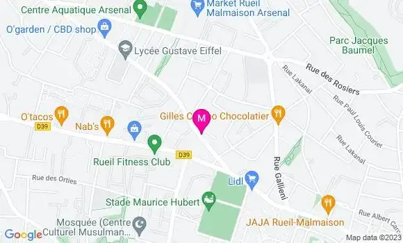 Localisation Relais Rueil Malmaison