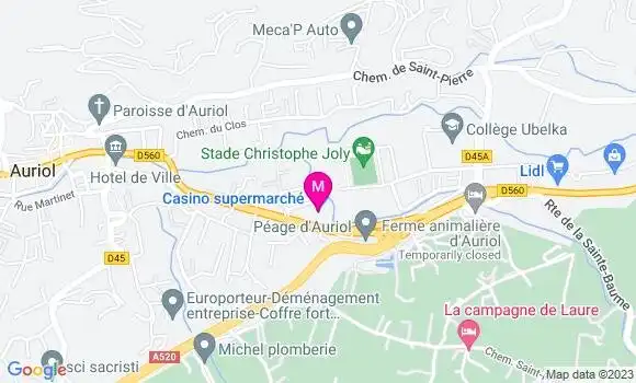 Localisation Casino Supermarché