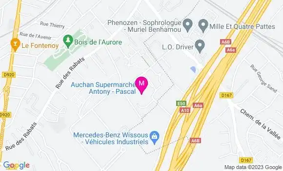 Localisation Auchan Station