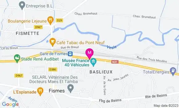 Localisation Carrefour Market