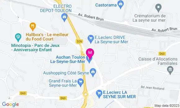 Localisation Station Auchan