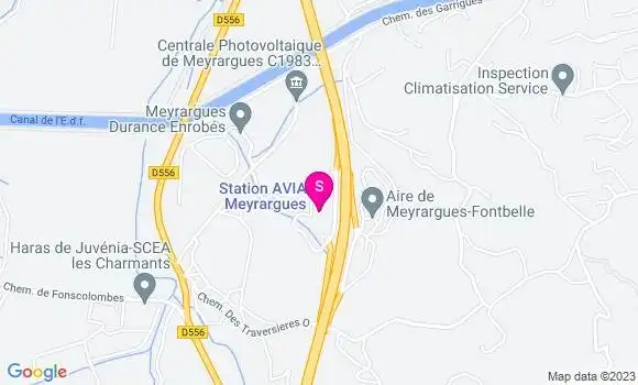 Localisation Station Avia