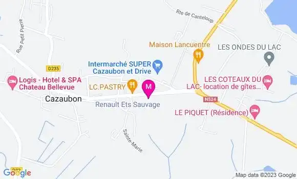 Localisation Garage Sauvage