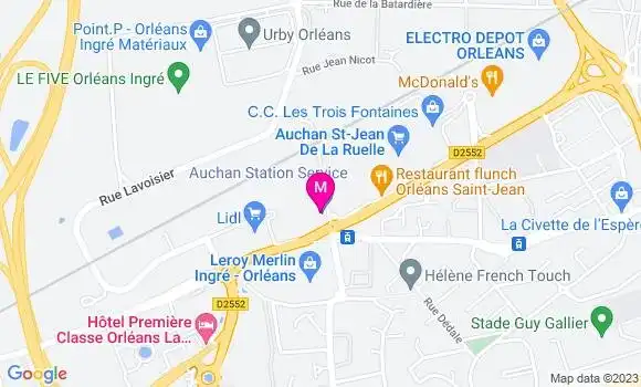 Localisation Auchan