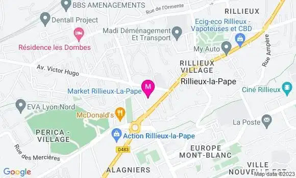 Localisation Carrefour Market