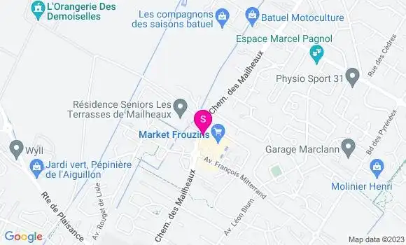 Localisation Carrefour Market